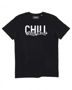 T-shirt Chill Skeleton | Squelette Couché Qui Chille | Grafitee